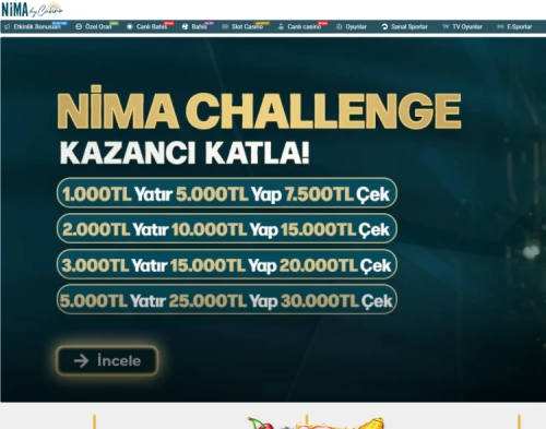 Nima Casino ekran görüntüsü