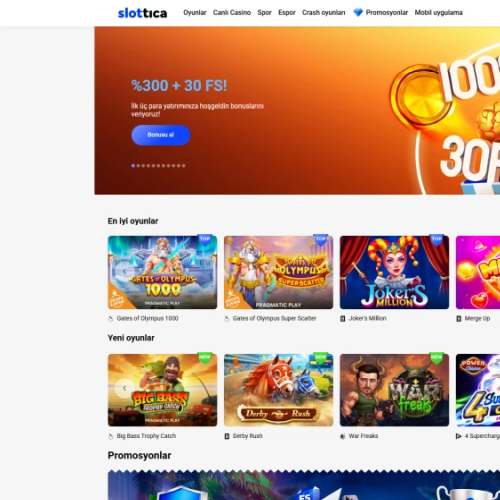 Slottica ekran görüntüsü